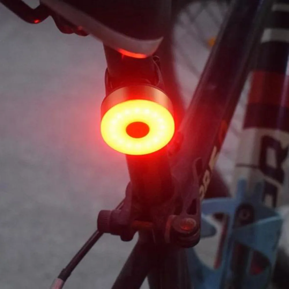 Велосипед задний светильник мигалка USB зарядка Подседельный штырь для горного