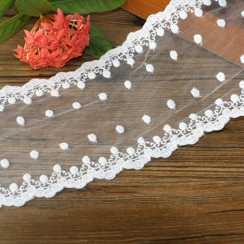 2 ярда/Лот 12 см белая сетка женское кружевное рукоделие аксессуары для шитья