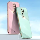 Чехол с прямыми краями для Xiaomi Redmi Note 8 Pro, мягкий силиконовый чехол с держателем для телефона