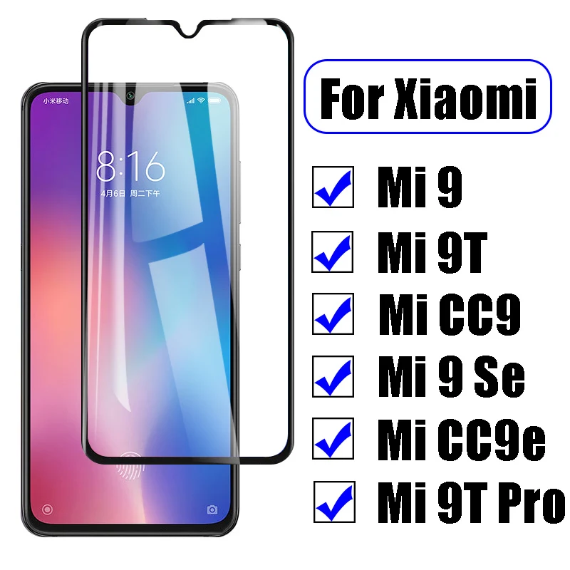 Закаленное стекло 5D для Xiaomi Mi 9 SE защитная пленка экрана mi 9t pro xiao cc 9e черное