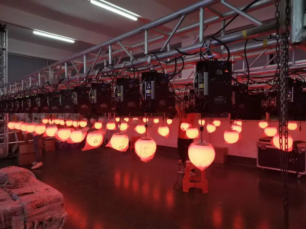 Полноцветный сценический кинетический светильник для дискотеки светодиодный