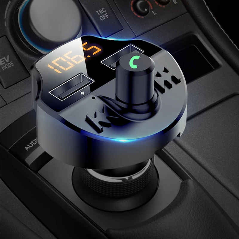 Bluetooth 5 0 автомобиля Зарядное устройство MP3 адаптер для быстрого автомобильного 3.1A