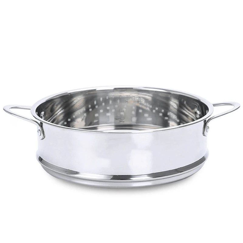 18 см 304 нержавеющая сталь утолщенный Пароварка с двойными ушами электрическая