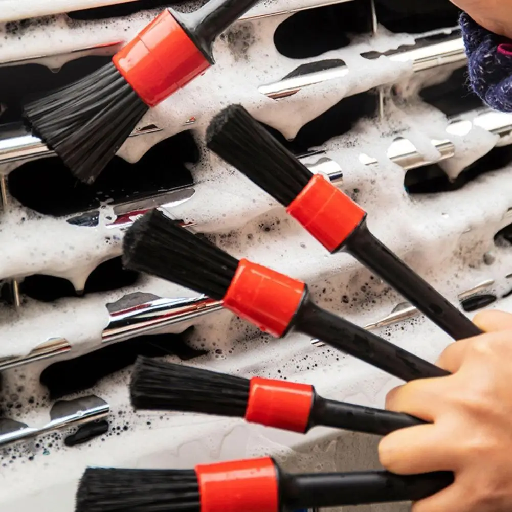 

Car Detailing Brushes Cleaning Brush Set for Cleaning Wheels Tire Interior Exterior Leather Air Vents