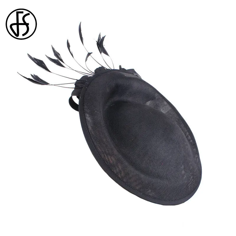 Женская шляпка Вуалетка FS Шляпка вуалетка из искусственного льна для церкви и
