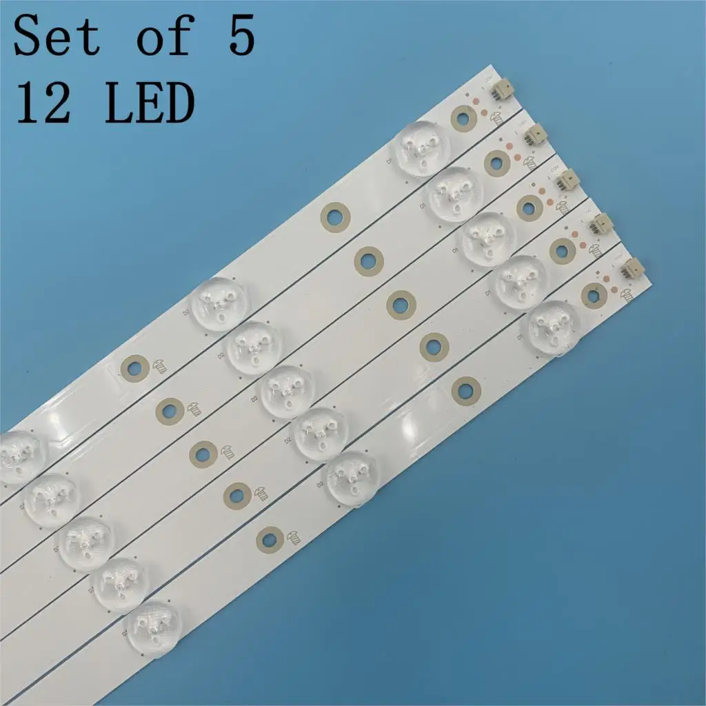 New 5 PCS 12LED 3V LED backlight strip for 43PUS6551 43PUS6401 LB43014 V0_00 43PUS6501 43PUS6101 43PUS6201 TPT430U3 43PUH6101 | Освещение