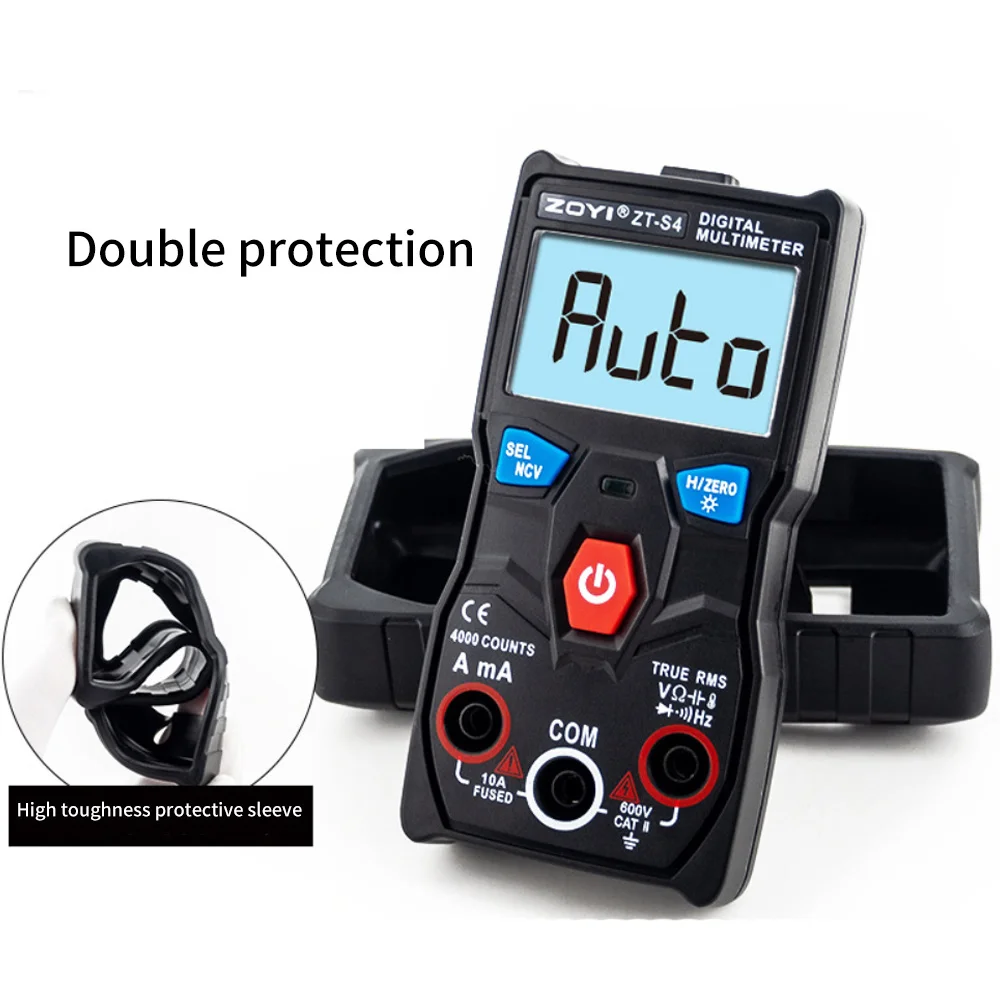 

ZOYI ZT-S1 Digital Multimeter tester autoranging True rms automotriz Mmultimetro with NCV LCD backlight+Flashlight like RM403B