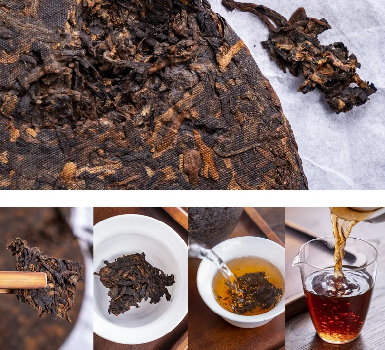 

Aged Super Fragrant Yunnan Menghai Big Leaf Antique Tree Pu'er Tea Cooked Tea Aged Fragrant Tea Leaves