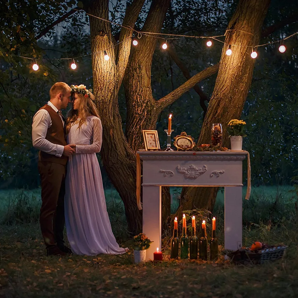 

IP65 10M 15M S14 LED String Lights Commercial Grade LED Retro Edison Filament Bulb Garland for Christmas Party Wedding Decorate