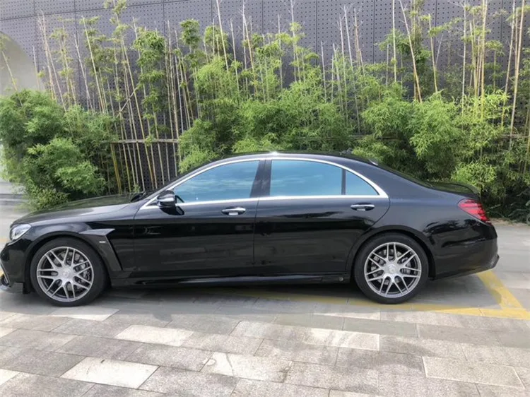 S класс w222 S63 S65 карбоновый задний диффузор для w222 S63 S65 to B Стиль карбоновый задний спойлер