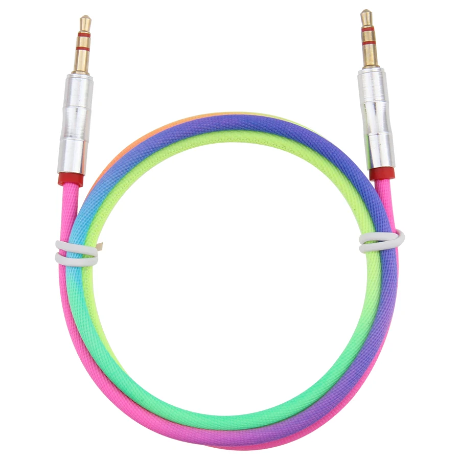 

Jack 3.5mm Audio Cable Nylon Braided AUX Cables 1 M Headphone Extension Cord for Phone MP3 Car Headset Speaker
