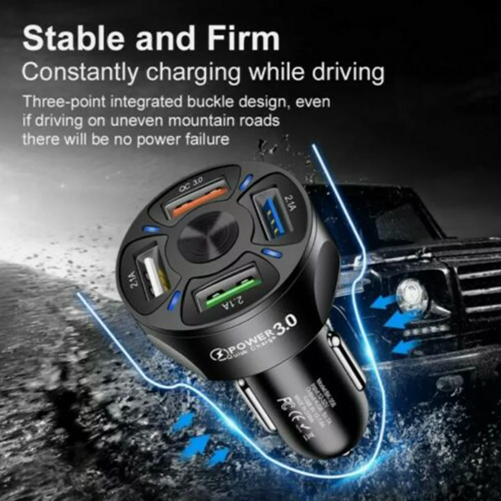 

Автомобильное зарядное устройство с 4 USB-портами, ма