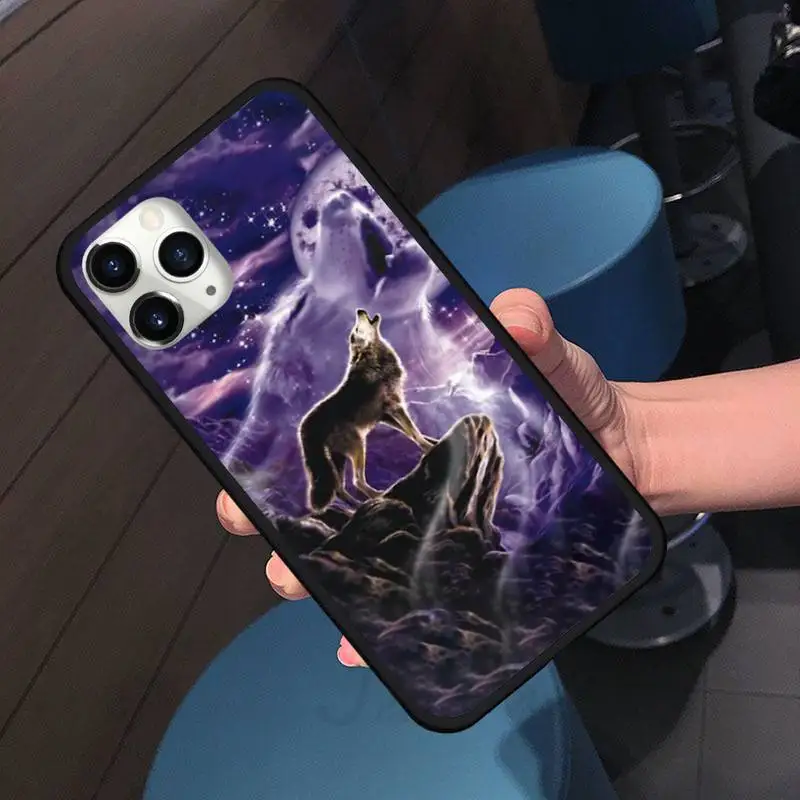 

cool cartoon Wolf wallpaper brave Alpha Phone Case for iPhone 11 12 pro XS MAX 8 7 6 6S Plus X 5S SE 2020 XR Soft silicone