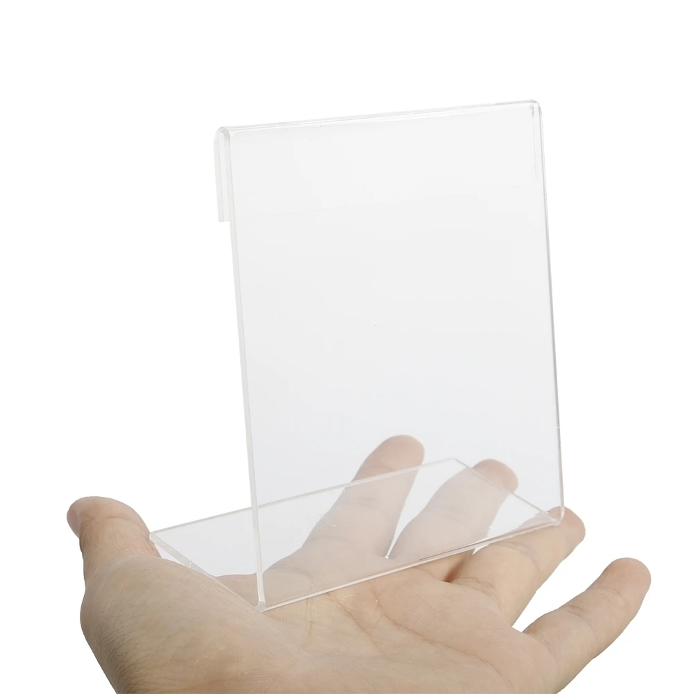 

Shape Couter l Top Perspex Small Acrylic Free Standing Sign Holders
