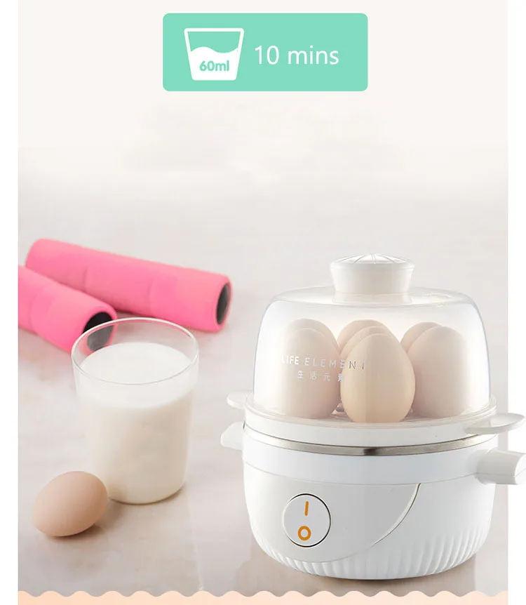 Multifunction Egg Cooker Mini Breakfast Egg Machine Automatic Power Off Anti-dry Egg Boiler Cooker Steamer For Home Kitchen