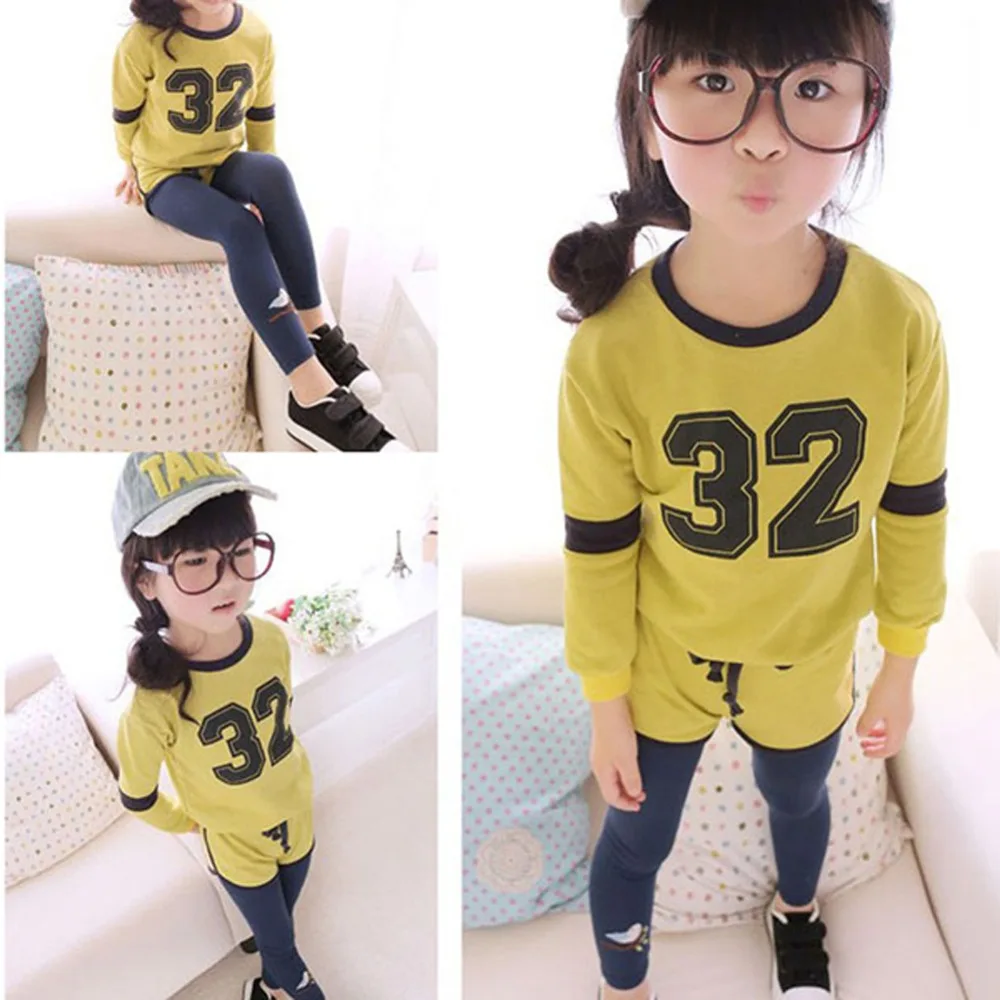 Детские теплые леггинсы для девочек Auntum Стрейчевые Хлопковые Штаны с вышивкой