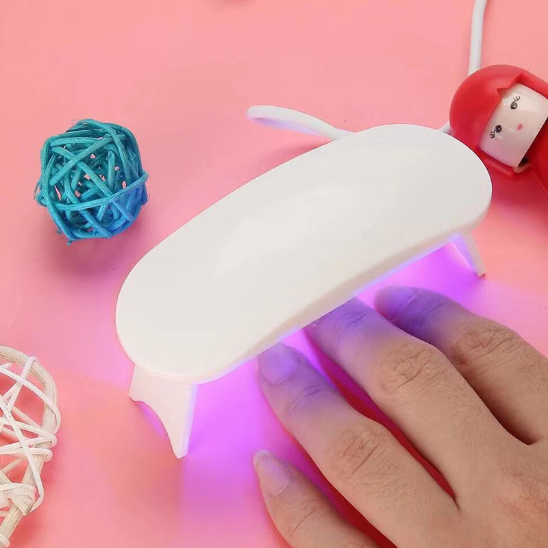 

Mini Portable 6W LED Nail Dryer Cure Lamp Machine For UV Gel Nail Polish SER88