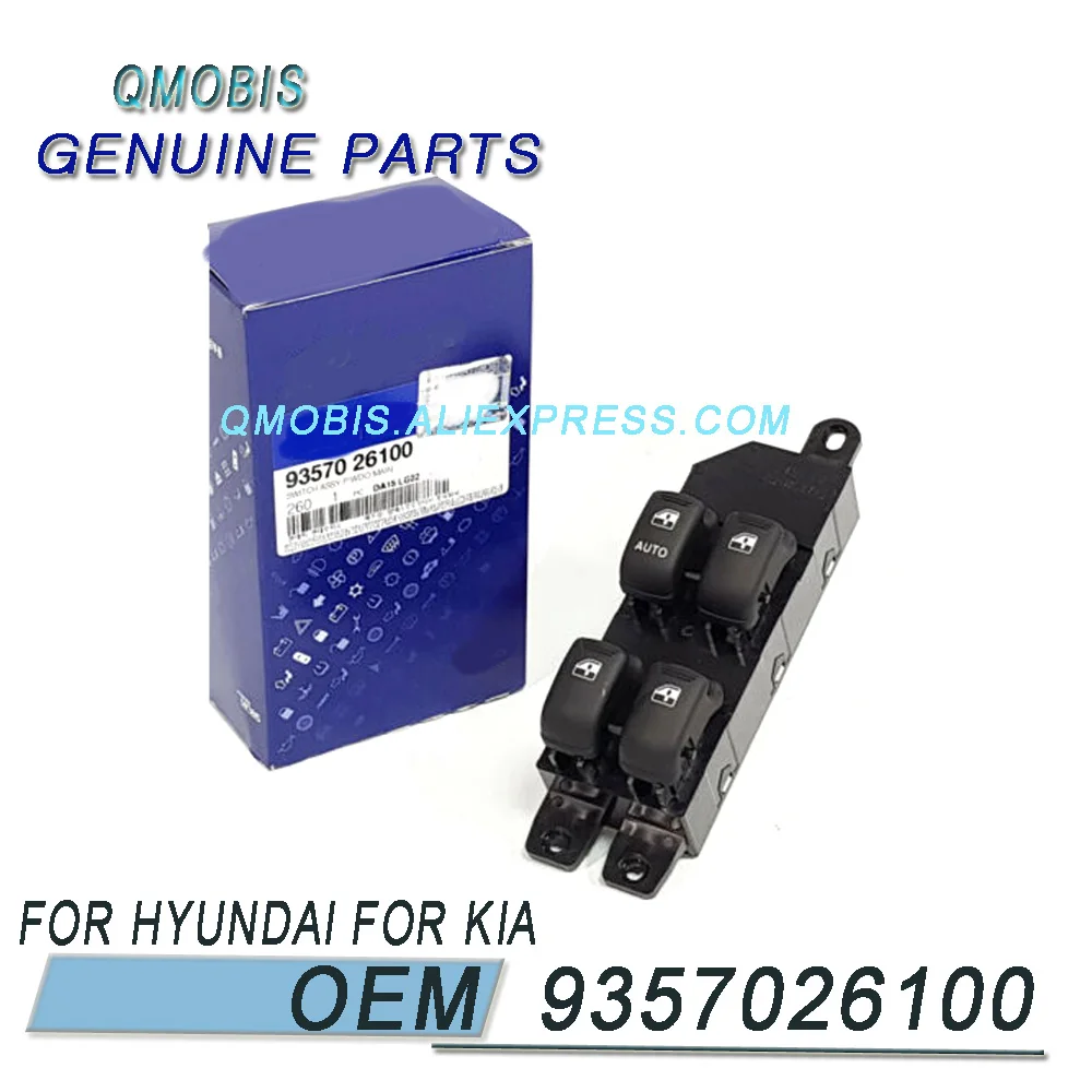 

Genuine 9357026100 Window Main Switch Button LHD For Hyundai Santa Fe 2001-2006