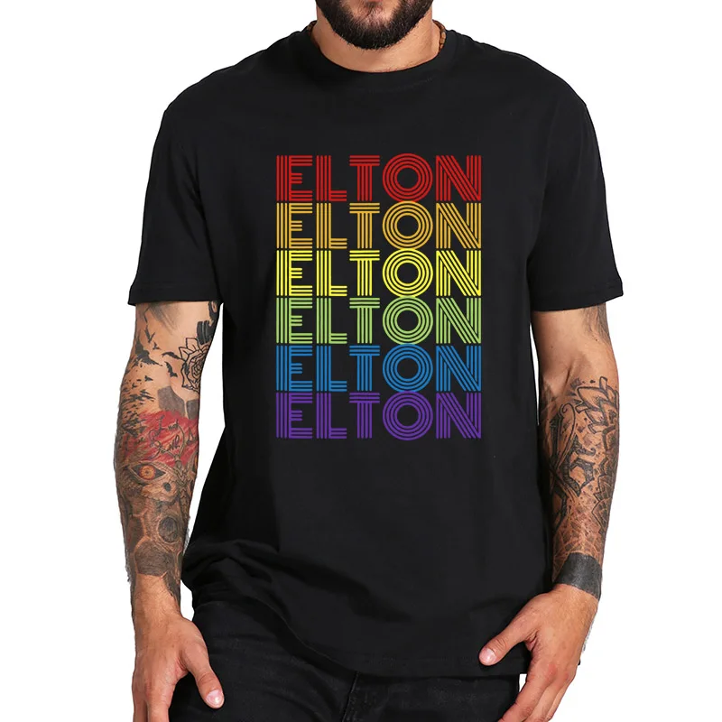 Футболка Elton Rainbow Rock 100% хлопок европейские размеры|Мужские футболки| |