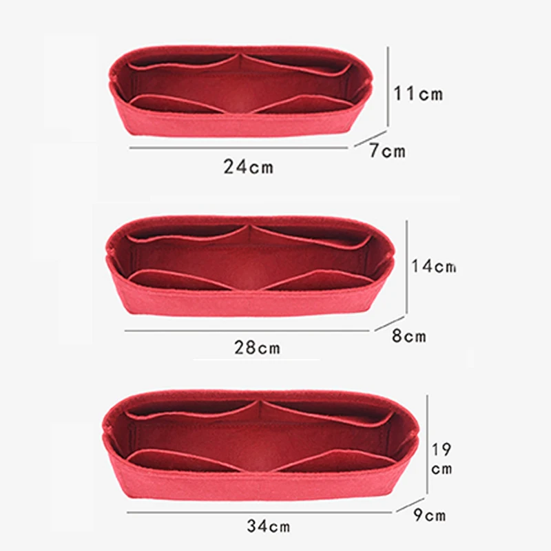 

Makeup Handbag Organizer Inner Purse Portable Cosmetic Inside Bags Insert Bag Organizer for 19 Flap Bag Size S/M/L