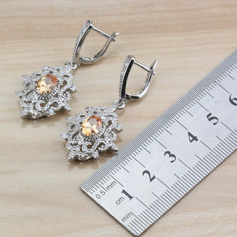 Комплект вечерние колье серёг и браслета с фианитом | Украшения аксессуары