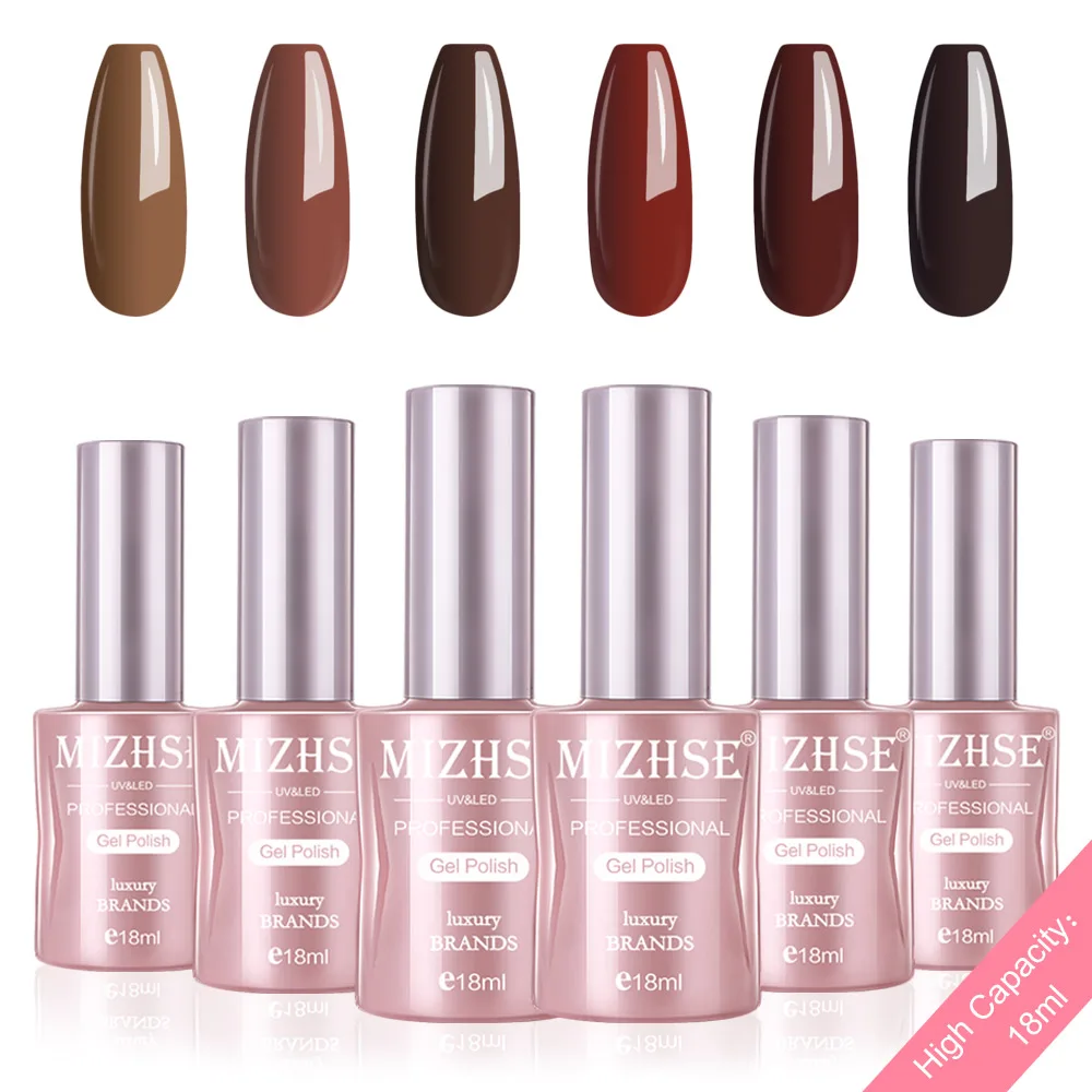 P50 MIZHSE Гель-лак набор УФ-наконечники Vernis Полупостоянный Гель-лак лаковое гелевое покрытие для ногтей длительный Чистый Цвет Гель-лак подарочная коробка - Цвет: P50