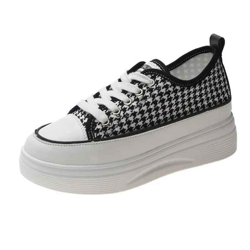 

Designer Women's Sports Shoes Fashion Cloth Breathable Round Toe Thick Bottom Lightweight Comfortable Canvas Shoes for Women