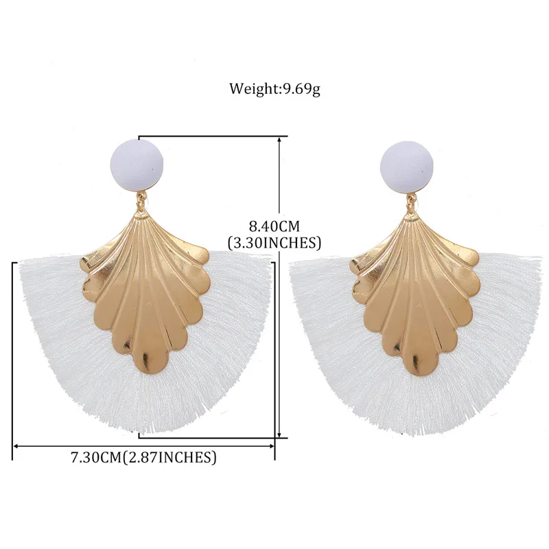 Новые модные длинные серьги с кисточками креативные преувеличенные бахромой для