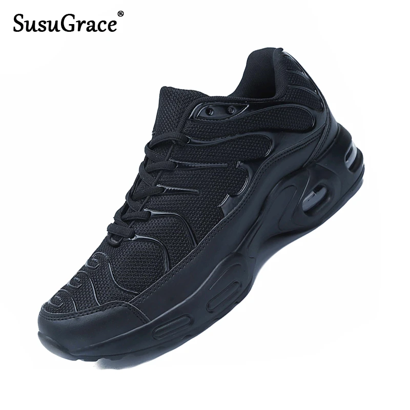SusuGrace/мужские кроссовки Сезон осень Повседневная черная обувь Популярная модная