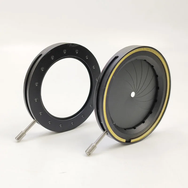 

Оптический адаптер для микроскопа, конденсаторная цифровая камера 2,5-36 мм, Регулируемый зум, оптическая Радужка конденсатор ирисовой Диафрагмы, использование с 18 лезвиями, 1 шт.