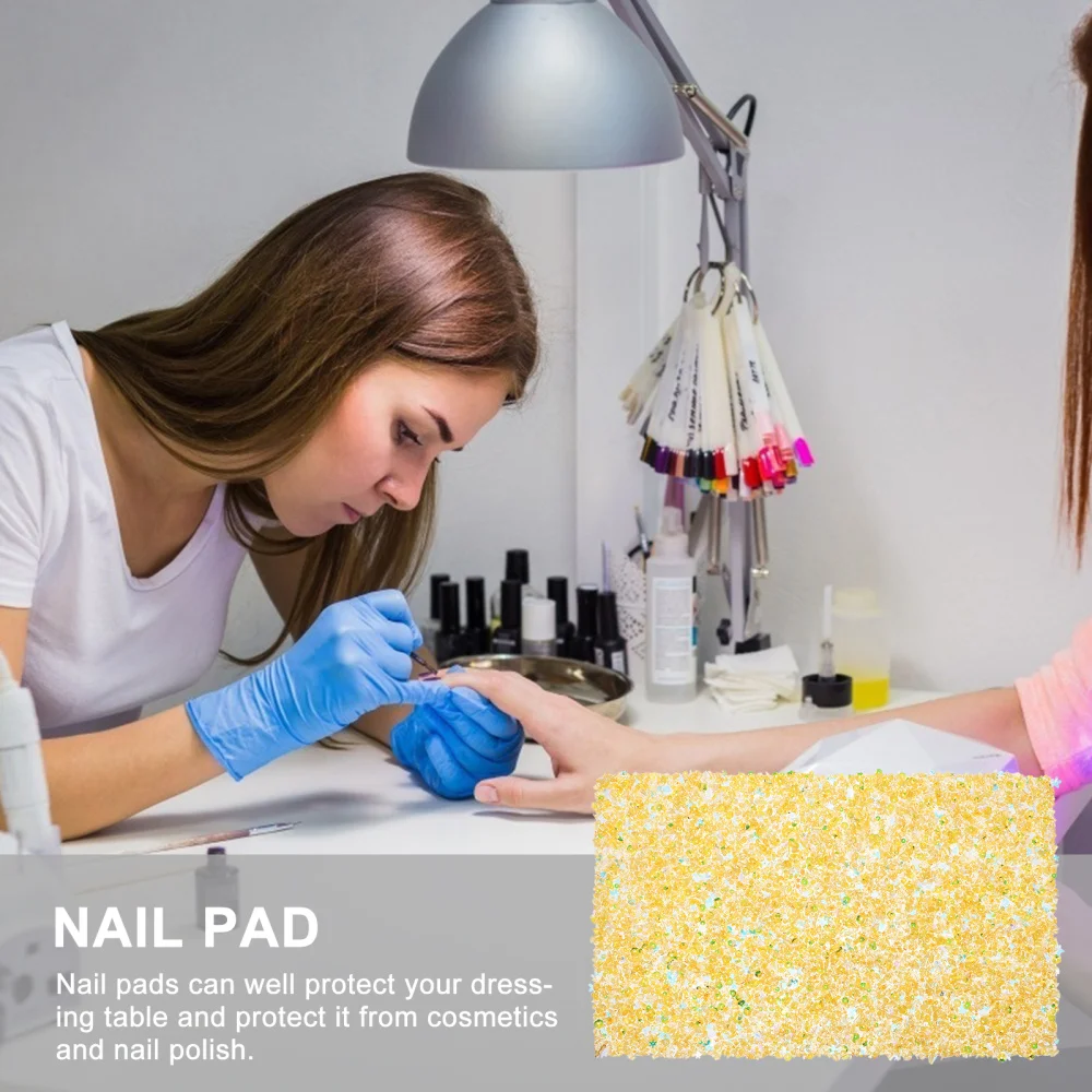 

1Pc Shiny Nail Art Table Mat Manicure DIY Hand Cushion Mat Nail Art Cushion