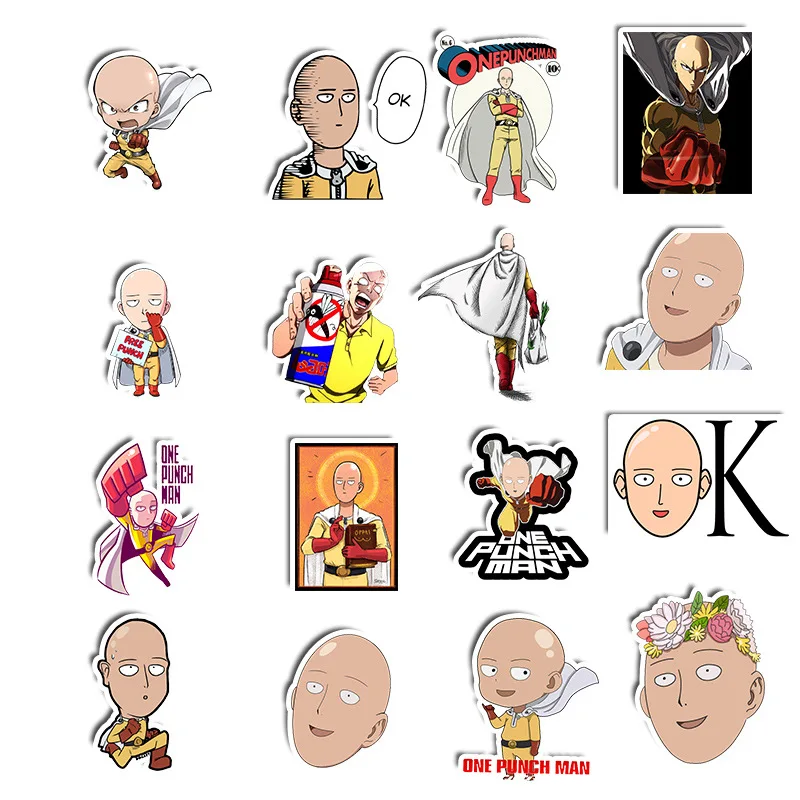

10/30/50/100PCS Japan Anime ONE PUNCH-MAN Graffiti Sticker For Suitcase Guitar Car Skateboard PVC Sticker Toy Boys Girls Gift