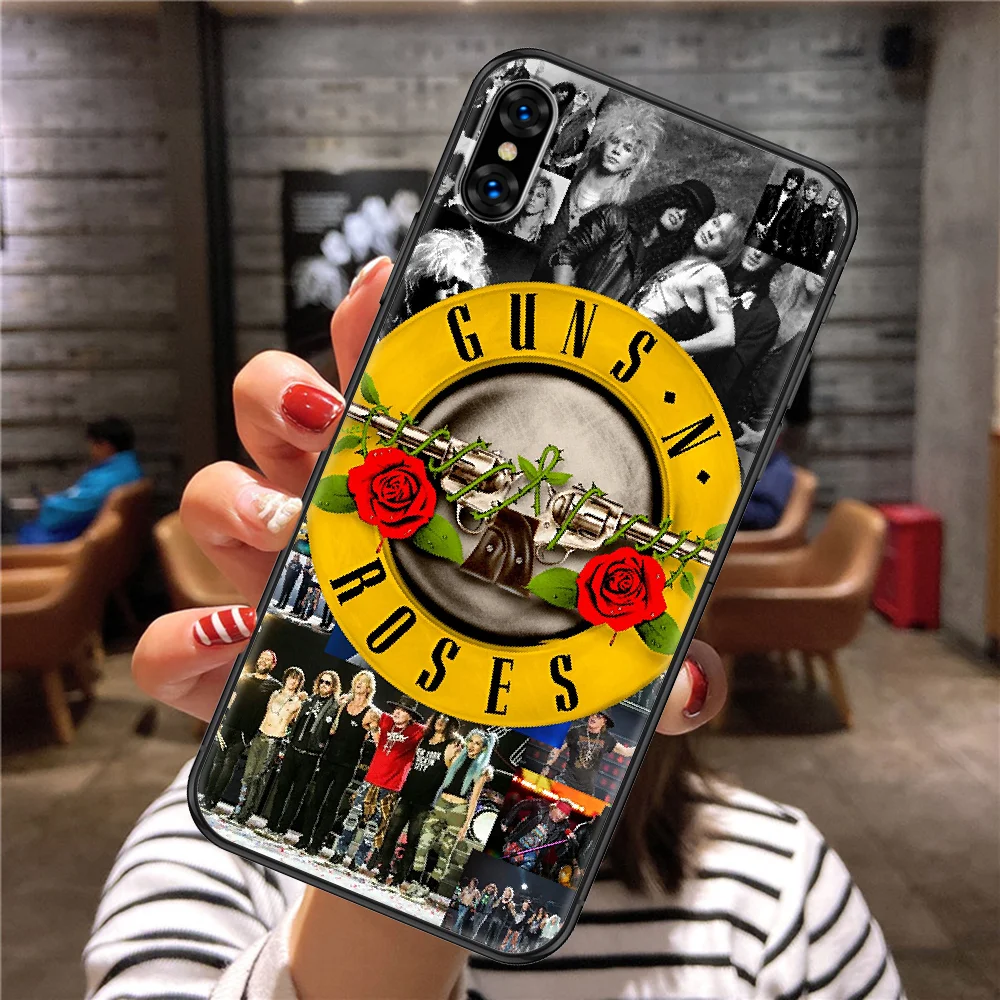 Guns N Roses чехол для телефона Корпус iphone 5 5s se 2 6 6s 7 8 12 мини plus X XS XR 11 PRO MAX черный