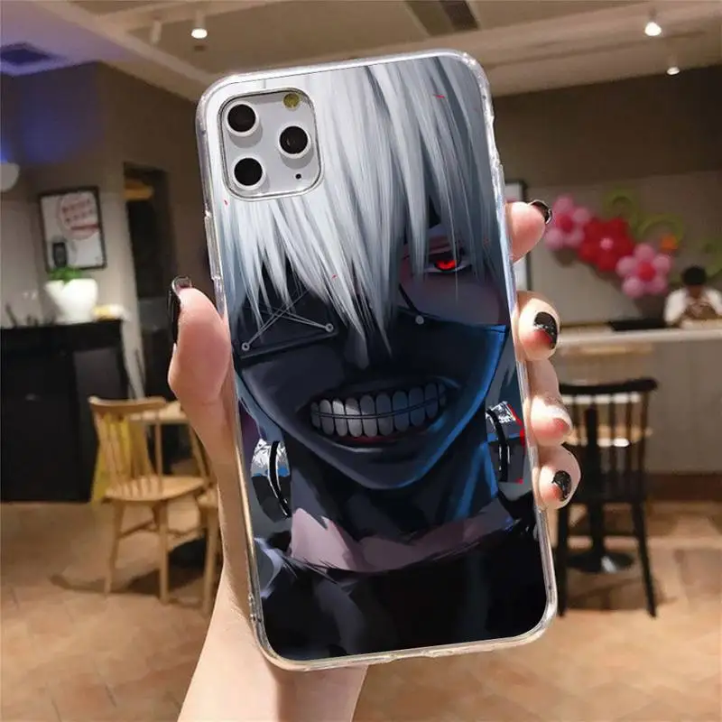 

Tokyo Ghoul Trendy Anime Phone Case Transparent for iPhone 6 7 8 11 12 s mini pro X XS XR MAX Plus cover funda shell