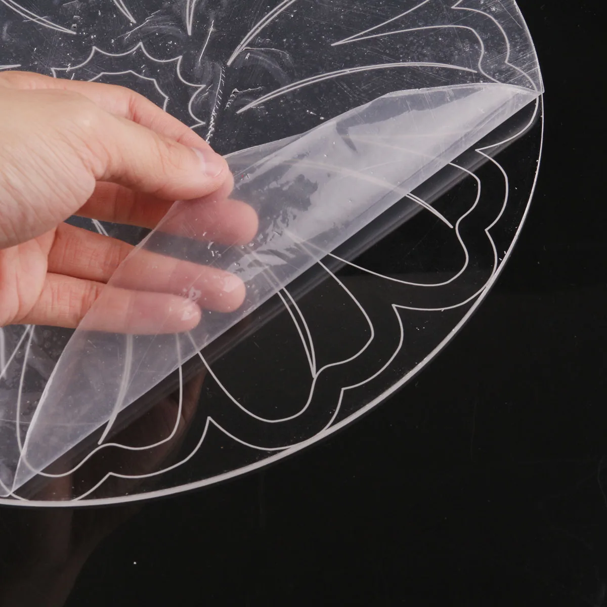 Soporte para pasteles con patr&oacute;n acr&iacute;lico, herramientas de horneado de pan para bodas, creatividad colocada, vender como pasteles calientes, novedad de 2021-3