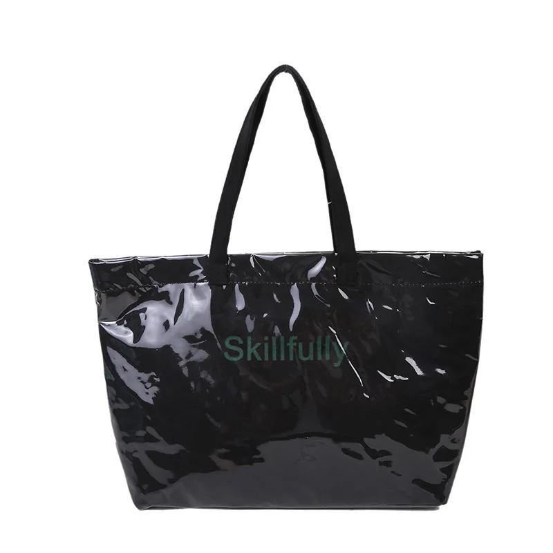 

Женская модная сумка, вместительная прозрачная Холщовая Сумка, новинка, Корея, Япония, женская модная сумка через плечо, роскошные дизайнер...