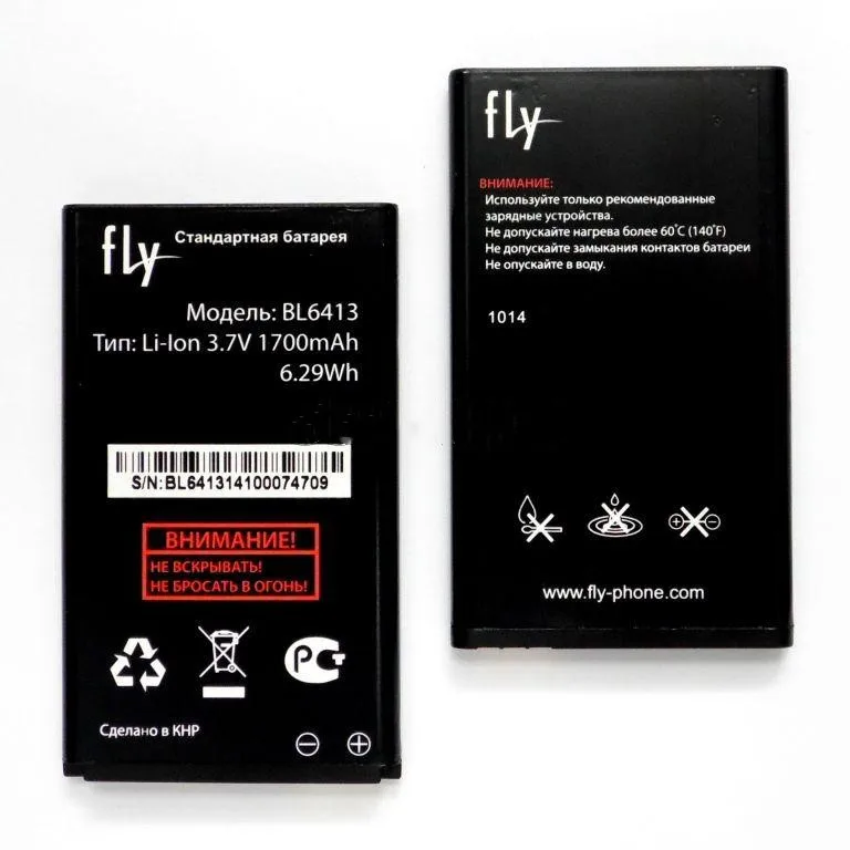 Аккумулятор BL6413 на 1700 мАч для FLY DS116/DS116 + мобильный телефон