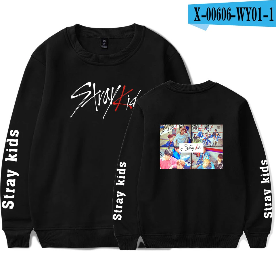 SHEIN сбивается на мягкой подкладке Толстовка для детей с О-образным вырезом популярные Повседневное пуловеры KPOP круглый вырез горловины Новинка уличная одежда унисекс в стиле Харадзюку Толстовка - Цвет: Black