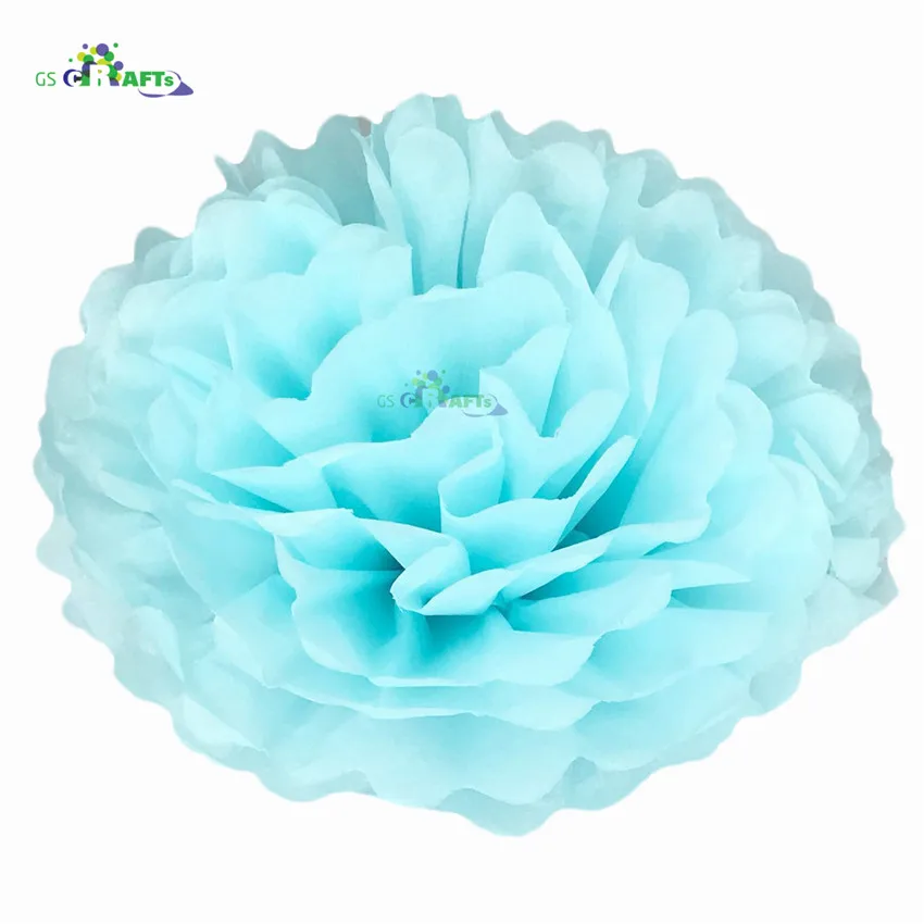 19.Light Blue Высота каблука 10 см, каблук 15 см, 20 см, 25 см, свадебных платьев, декоративных изделий и Бумага помпонами Pom Poms 4 6 8 10 дюймов шары вечерние дома декоративная ткань украшения ко дню рождения - Цвет: 19.Light Blue