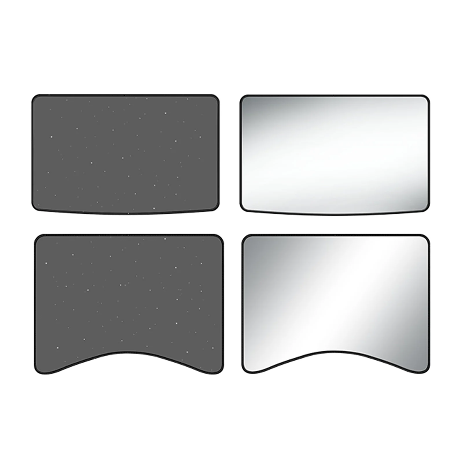 

Front Rear Sunroof Sun Shades Roof Film Protection for Tesla Model 3 19-21