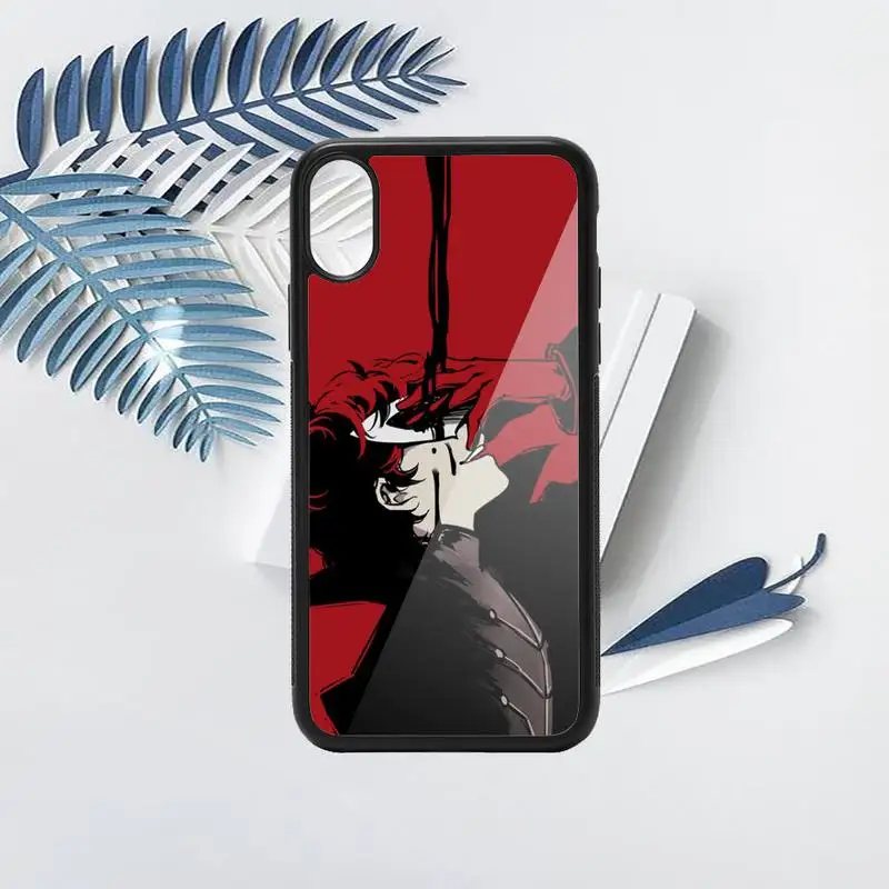 

Anime persona 5 Hot Game Black Phone Case PC for iPhone 11 12 pro XS MAX 8 7 6 6S Plus X 5S SE 2020 XR
