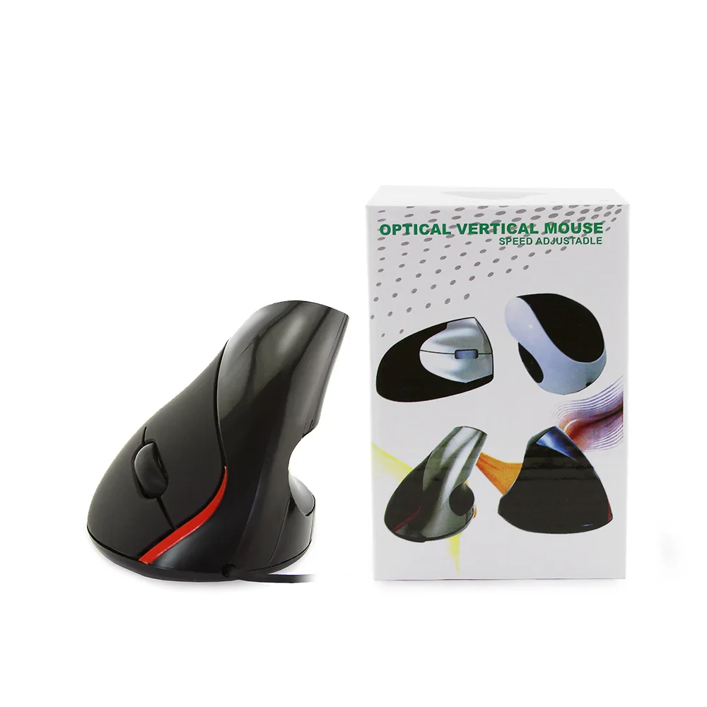 Ergonomic wired mouse 2.4GUSB vertical upright grip can prevent hand office dedicated | Компьютеры и офис