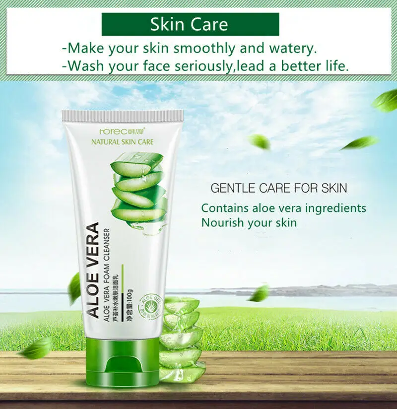 

Ideal Aloe Vera Facial Cleanser Oil Control Deep Cleansing Blackhead Removal