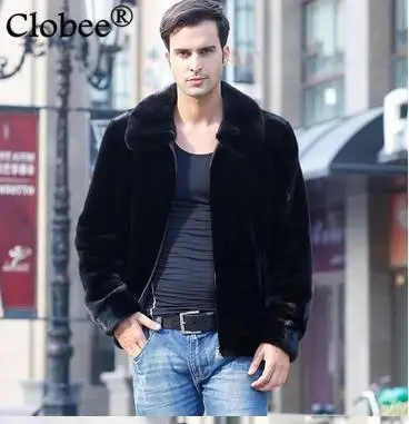 Мужская куртка из искусственного меха зимняя меховая Толстая Шуба Jaqueta Masculina Parkas для мужчин, большие размеры, пальто из искусственного меха енота, собаки D57