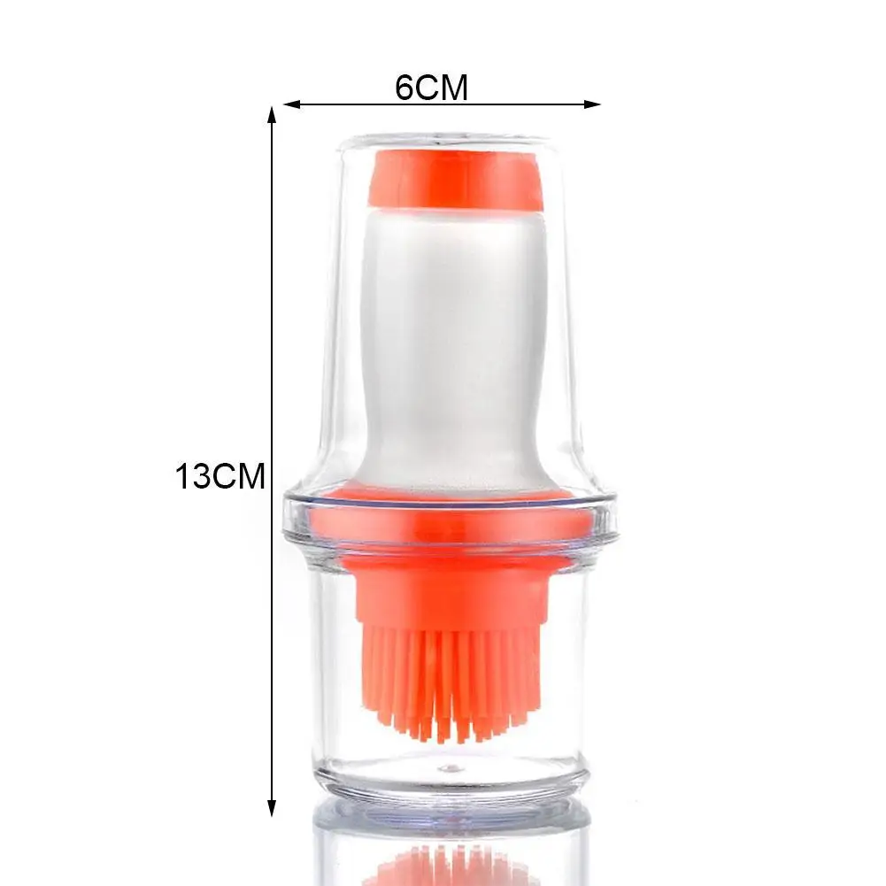 

1 Pcs Portable Silicone Oil Bottle with Brush Grill Tools Liquid Oil For BBQ Baking Kitchen Tool BBQ Brushes Kitchen Oil Pa C7Q9