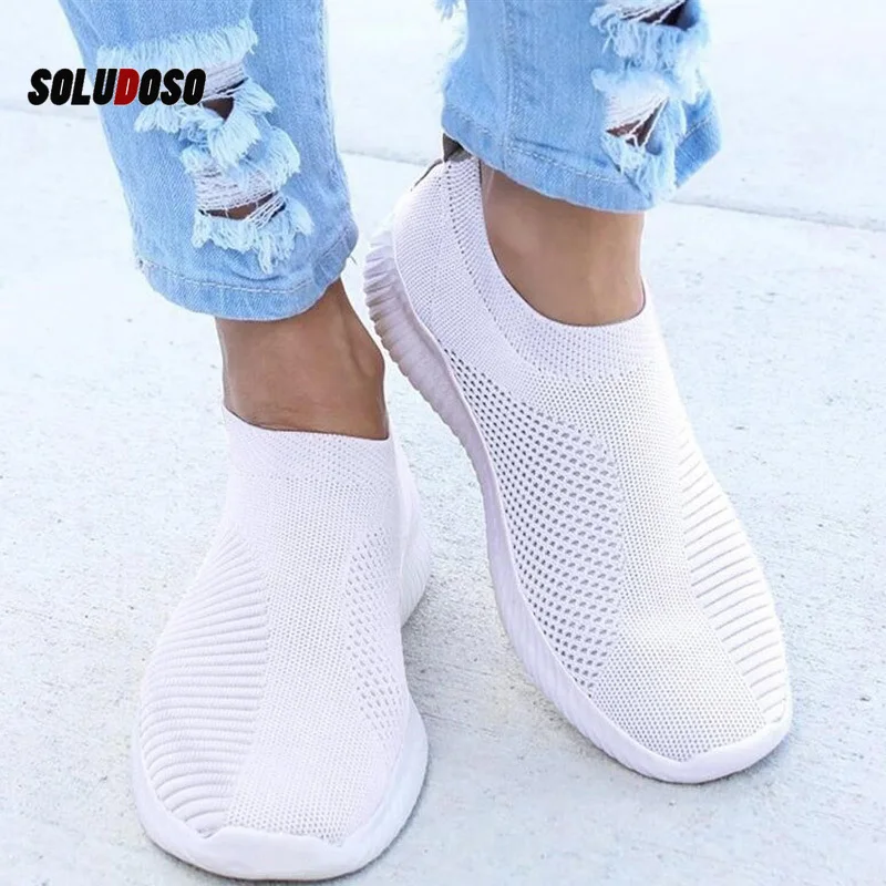 

Кроссовки женские легкие сетчатые без шнуровки, эспадрильи, плоская подошва, лоферы, белые, лето-осень