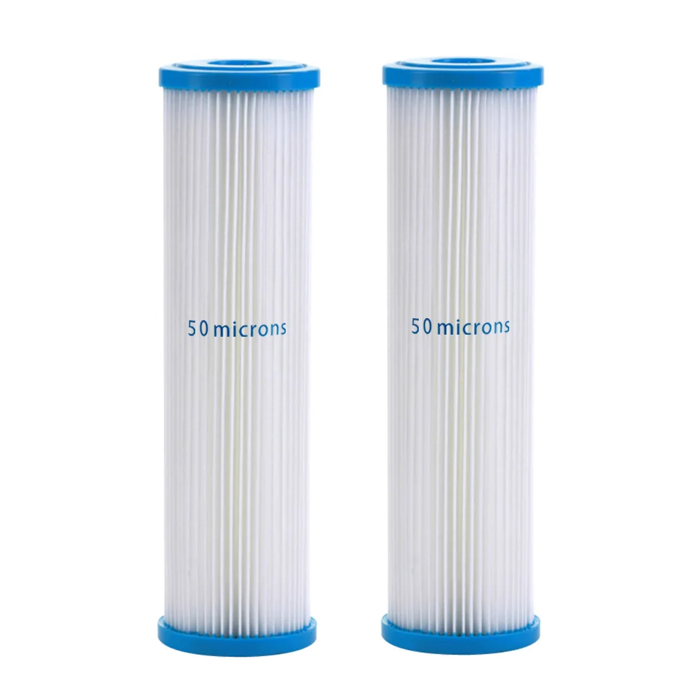 50 мкм весь дом осадочный плиссированный фильтр для воды моющийся многоразовый 2 5 &quotx 10&quot упаковки|Запчасти