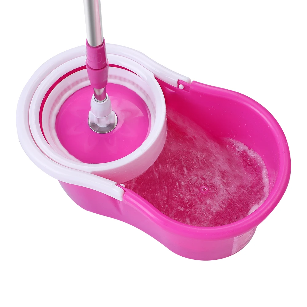

360 Spin Mop with Bucket & Dual Heads Mop Pink 190812107