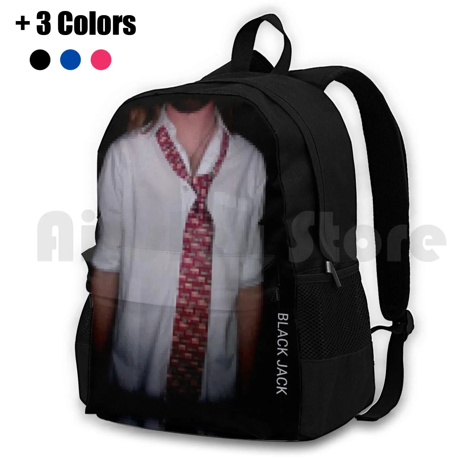 

Black Jack-Rock Band Album Cover Outdoor Hiking Backpack Waterproof Camping Travel Band Band