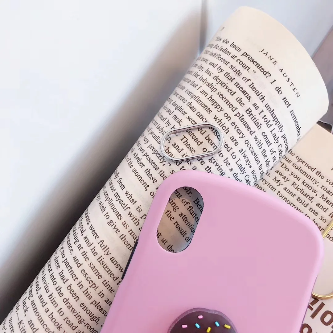 DECOCASE милые розового и фиолетового цветов Футболка с принтом мороженого эскимо